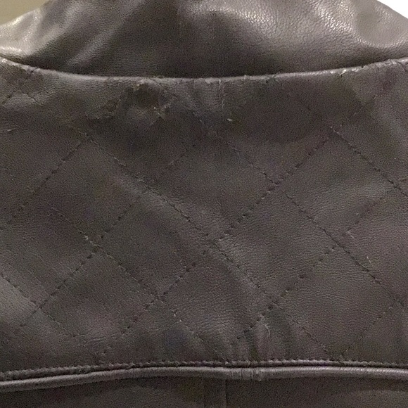 🧓🏼MT Amish faux leather and faux fur zippered vest - Picture 5 of 7